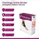 Flamingo Ankle Binder - Black & Turqoise blue (OC -2005) (XL) - Knee/Ankle/Leg/Foot Supports