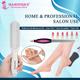 Majestique Set of 2 Foot Scrubbers and Nail Filer with Cuticle Remover - Multicolor 1's - Body Scrubbers & Brushes