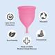 Pee Safe Reusable Menstrual Cup with Medical Grade Silcone for Women - Large 1's - Menstrual Cups