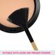 Vega Fan Makeup Brush, Wooden Color 2's - Face Brush