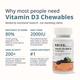 Briyo Vitamin D3 2000 IU Chewable tablets - Natural Grape Flavor 90's - Multi-Vitamins