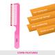 Vega Grooming Hair Comb, for Men and Women, Pink (VC21267) 2's - Hair Combs