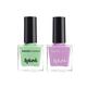 Faces Canada Splash Nail Pack Of 2 Combo - Linty + Viola 16gm. - Nail Polish