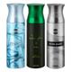 Ajmal Avid & Sacrifice Ii & Silvershade Deodorant Spray - For Men (Pack Of 3) 200 ml - Men Perfumes (Edt/Edp)