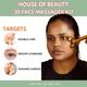 House of Beauty 3D Face Massager Tool For Double Chin, Sculpts Jawline & Cheeks,Shapes Nose (3Pcs) 1's - Massagers