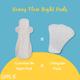Lemme Be Heavy Flow Sanitary Night Pads 8's - Sanitary Napkins