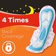 Whisper Choice Nights Sanitary Pads For Women XX-Large Pack of 18 Napkins 1's - Others