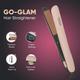 Vega Go Glam Hair Straightener with Titanium Plates & 3 Temperature Settings, Pink, (VHSH-32) 1's - Straighteners