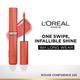 Loreal Paris Infallible Laque Resistance Lacquer-Like Shine, 16H Longwear, 225 Rouge Confidence 4 ml - Liquid Lipsticks