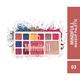 Matt Look 13 Shades Mindful Eyeshadow Baked Highlighter Blush Makeup Palette Smooth Blendable Colors- 03 16.5 gm - Face Palettes