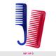 Vega De-Tangling Hair Combs, for Men and Women (VC2HCA-01) 2's - Hair Combs
