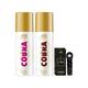 St. John Cobra Toxic Deodorant Spray Combo 150 ml + Cobra Oud Deodorant Spray 150 ml + Cobra Eau De Parfum 15 ml - Men Deodorants/Roll-Ons