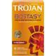 Trojan Lubricated Condoms - Ecstasy Ultra Ribbed 10's - Plain/Flavoured Condoms