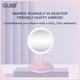 GUBB 360 degree Vanity Mirror with Storage Tray & Branch for Accessories, Rotating Table Mirror with Stand - Pink 1's - Others