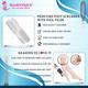 Majestique Set of 2 Foot Scrubbers and Nail Filer with Cuticle Remover - Multicolor 1's - Body Scrubbers & Brushes