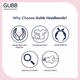 GUBB Satin Headbands - (Pack of 4) 1's - Hair Clips/Bands