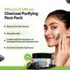 Mamaearth Charcoal Purifying Face Pack Activated Charcoal & Glycolic Acid Skin Detoxification 200 gm - Face Packs
