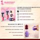 Majestique Chubby Foundation Brush with Two Makeup Sponge - 3Pcs/Multicolor 1's - Face Brush