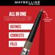Maybelline New York Tattoo Brow 36 Hr Brow Pencil Grey Brown Waterproof Eyebrow Pencil with Precision Tip 0.25 gm - Eyebrow Pencils & Enhancers