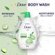 Dove Refreshing Body Wash, With Cucumber & Green Tea Scent 800 ml - Shower Gels & Body Wash