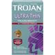 Trojan Lubricated Condoms - Ultra Thin With Spermicidal 12's - Plain/Flavoured Condoms