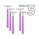 Summer By Zlade Sensation II Twin-Blade Hair Removal Razor For Women 5's - Shaving & Hair Removal