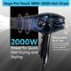 Vega Pro Touch 2000W For Women & Men With Cool Shot Button, 2 Heat/2 Speed Settings & 2 Nozzles (Vhdp-02) - Hair Dryers