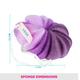 Vega Flower Body Bath Sponge Loofah for Men and Women (BA-3/6), Purple 67 gm - Loofahs & Sponges