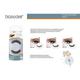 Basicare Stying Eyelashes With Latex Glue,Nature Hair Medium 1's - Eyelashes
