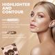 Matt Look Tone & Glaze Sculpting Face Palette for Makeup with Blushes, Highlighters & Contour, Super Sculpt-01 18.92 gm - Contour