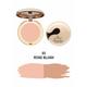 Half N Half Sleek Crystal Two - Way Cake Makeup Powder, Rose Blush 20 gm - Compact Powder
