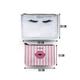 Colorbar Lips & Lashes Flat Pouches(Set Of Two) - White+Blush Pink 1's - Makeup Bags & Cases
