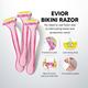 LetsShave Evior 3 Sensitive Razor 3's + Evior Whipped Shave Cream 150 gm - Women - Hair Removal Accessories