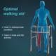 Tynor Walker Invalid's Front Wheels (UN) (L 28) - Silver - Wheelchairs & Walking Sticks