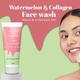 Glamveda Watermelon & Collagen Anti Ageing Face WashReduces Fine Lines, Wrinkles & Skin Dullness 100 ml - Face Wash & Cleansers