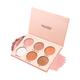 Miss Rose 6 Color Shimmery Highlighter Glow Palette 7003 - 038 20 gm - Face Palettes