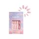 Gush Beauty Nailed It Reusable Luxury Press On Nails With Application Kit French Pink Tips - Medium Almond 1's - Nail Art