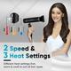 Vega Style Pro 1600W Hair Dryer for Men and Women with 2X Faster Drying, 2 Attachment (VHDH-34) 549 gm - Hair Dryers