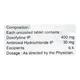 Ventidox Bro Tablet 10'S - Asthma/COPD-Ast