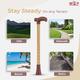 Paxmax Height Adjustable Wooden Coating Walking Stick - Walker & Walking Stick