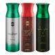 Ajmal Raindrops & Sacredlove & Sacrifice II Deodorant Spray - For Men & Women (Pack Of 3) 200 ml - Perfumes (Edt/Edp)