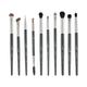 London Pride Cosmetics Hd Eye Essential Brush Set Black 10's - Face Brush