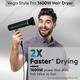 Vega Style Pro 1600W Hair Dryer for Men and Women with 2X Faster Drying, 2 Attachment (VHDH-34) 549 gm - Hair Dryers
