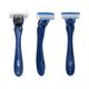 Zlade Armour III Triple-Blade Razor for Men - 1 Razor Handle + 4 Cartridges Broad Lubricating Strip with Aloe Vera 1's - Razors & Cartridges