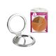 Majestique Round Latherite Finish Compact Mirror Fc85- Easy To Hold - Color May Vary 1's - Mirror