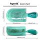 NuWay 4HAIR U.S. Patented Detangler Hair Brush for Men & Women - Teal - Detangling TravelC 1s 1's - Hair Brushes