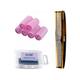 Gubb Beachy Waves Combo (Hair Roller Large, Hair Pin & Handmade Dressing Comb Classic) 1's - Hair Combs