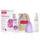 Sirona Reusable Menstrual Cup - Large + Intimate Wash 15 ml + Menstrual Cup Wash 15 ml - Menstrual Cups