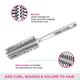 Vega Round Hair Brush & Small Comb (India's No.1 Hair Brush Brand) for Men and Women, (VCP-01) 1's - Hair Combs