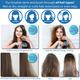 NuWay 4HAIR U.S. Patented Detangler Hair Brush for Men & Women - Blue - Detangling C Brush 1s 1's - Hair Brushes